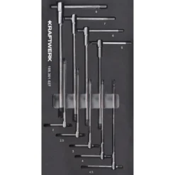 Module de clés mâles à poignée en T BASIC LINE, 9 pièces, 40x20 - KRAFTWERK 105.301.027