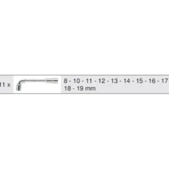 Module de clés à pipe débouchées - 6 pans, 11 pièces KS TOOLS 713.2011