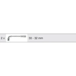 Module de clés à pipe débouchées - 6 pans, 2 pièces KS TOOLS 713.2012
