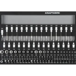 Module de douilles BASIC LINE 1/4" + 3/8" + 1/2", 107 pièces - KRAFTWERK 105.102.015