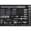 Module de douilles BASIC LINE 1/4" et 1/2", 164 pièces - KRAFTWERK 105.102.017