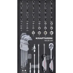 Module de douilles 1/4" BASIC LINE, 61 pièces, 40x20 - KRAFTWERK 105.301.035