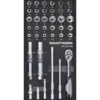 Module de douilles 3/8" BASIC LINE, 40 pièces, 40x20 - KRAFTWERK 105.301.036