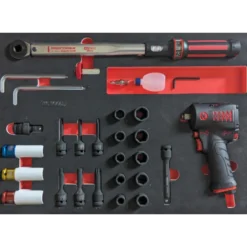 Module de douilles + clé à chocs 1/2'' + clé dynamométrique 1/2" 25pcs KS TOOL - 711.1025