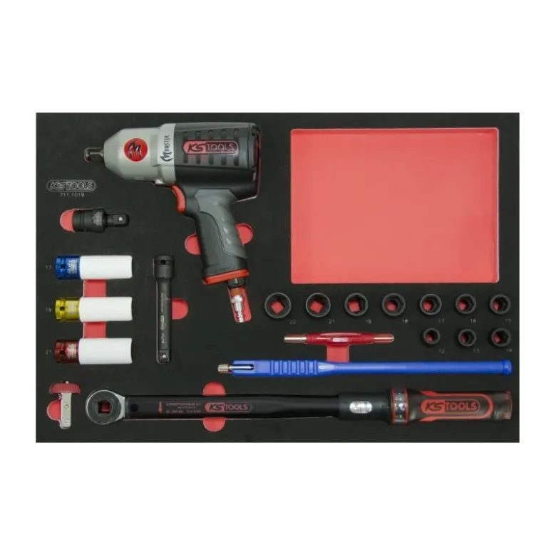 Module de douilles et clé à chocs 1/2", 19 pièces KS TOOLS - 711.1019