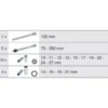 Module de douilles longues et accessoires 1/2", 17 pièces KS TOOLS 713.1026