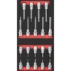 Module de douilles 1/2" PRO LINE, 19 pièces, 40x20 - KRAFTWERK 105.401.010