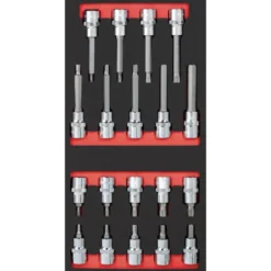 Module de douilles 1/2" PRO LINE, 19 pièces, 40x20 - KRAFTWERK 105.401.010
