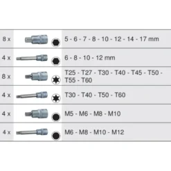Module de douilles tournevis ULTIMATE 1/2'', 32 pièces KS TOOLS 713.5009