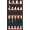 Module de douilles 1/2" TX PRO LINE, 19 pièces, 40x20 - KRAFTWERK 105.401.011