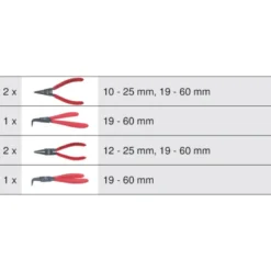 Module de 6 pinces à Circlips KS TOOLS 713.5006