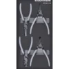 Module de pinces pour circlips BASIC LINE, 4 pièces, 40x20 - KRAFTWERK 105.301.010