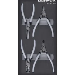 Module de pinces pour circlips BASIC LINE, 4 pièces, 40x20 - KRAFTWERK 105.301.010