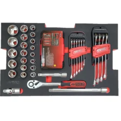 Module de serrage 78 pièces 1/4", 1/2" pour caisses SCM KS TOOLS 716.0078