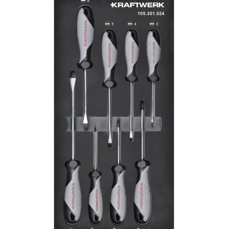 Module de tournevis BASIC LINE, 8 pièces, 40x20 - KRAFTWERK 105.301.024