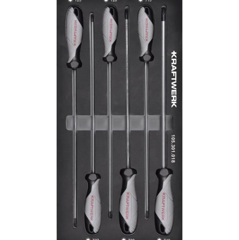 Module de tournevis extra longs, 40x20, 6 pièces, BASIC LINE - KRAFTWERK 105.301.018