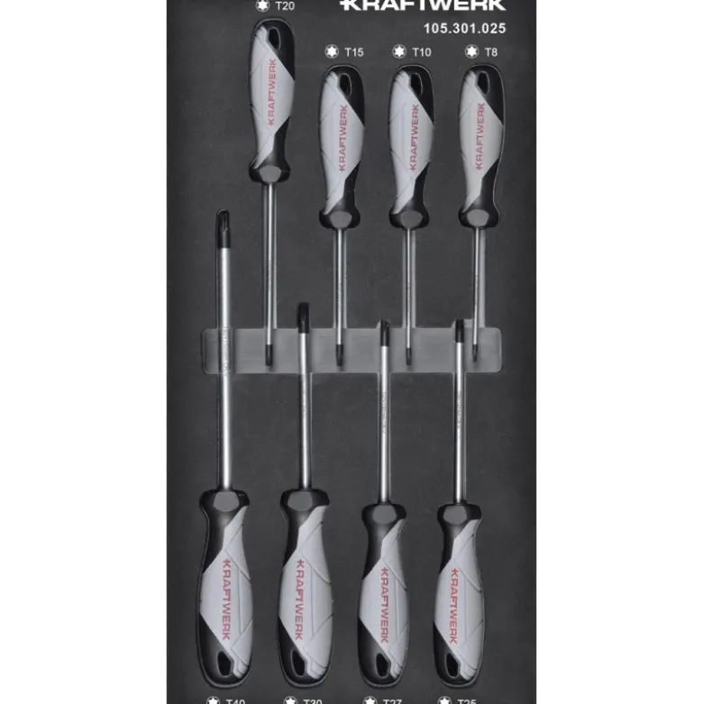 Module de tournevis TX BASIC LINE, 8 pièces, 40x20 - KRAFTWERK 105.301.025