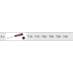 Module de tournevis ULTIMATE TORX, 6 pièces KS TOOLS 713.5013
