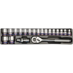 Module Douilles 1/2" 6 Pans 20 Pièces King Tony - 94319MR05