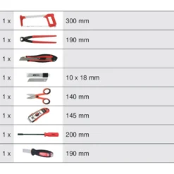 Module d'outils de coupe, 8 pièces KS TOOLS 712.9009