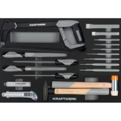 Module d'outils de frappe, de coupe et de limes BASIC LINE, 27 pièces - KRAFTWERK 105.102.016