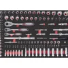 Module jeu de douilles PRO LINE EVA - 1/4" + 3/8" + 1/2" - 125 pièces, 60x40 - KRAFTWERK 105.502.026