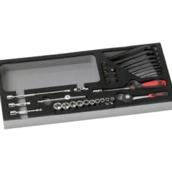 Module Mousse 1/3 De 34 Outils 1/4'' 6 Pans En Mm SAM Outillage - 73-R34MM