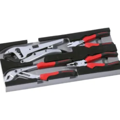 Module Mousse 1/3 De 4 Pinces Chromees Polies SAM Outillage - P21-J4M