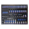Module Mousse + Pp 67 Pièces Douilles 1/4 & 1/2" King Tony - 973B1MRE