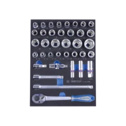 Module Mousse + Pp 37 Pièces Douilles 1/2" Et Accessoires King Tony - 94537MRV