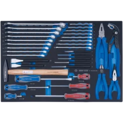 Module Mousse + Pp 35 Pièces Tournevis,Clés, Pinces, Outils De Frappe King Tony - 991035CRV