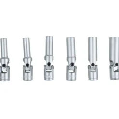Module 6 pièces Douilles articulées pour bougies KS TOOLS 500.7300