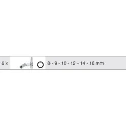Module 6 pièces Douilles articulées pour bougies KS TOOLS 500.7300