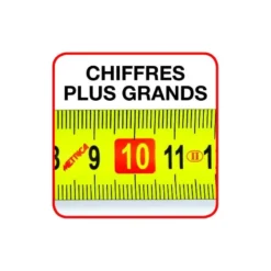 Mètre ruban Rubber Touch 5m à 10m - METRICA