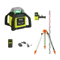 Niveau laser Rotatif Horizontal H4 Green avec Récepteur Millimétrique- METRICA 89320