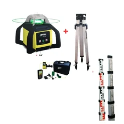 Niveau laser Rotatif Horizontal H4 Green avec Récepteur Millimétrique- METRICA 89321