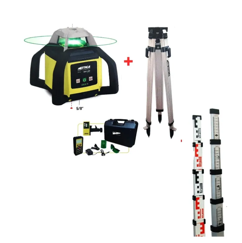 Niveau laser Rotatif Horizontal H4 Green avec Récepteur Millimétrique- METRICA 89321