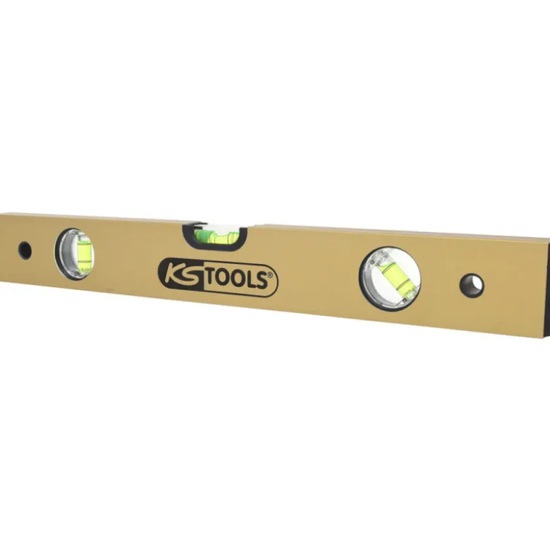 Niveau rectangulaire en aluminium anodisé 3 fioles KS TOOLS