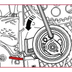 Outil de blocage de tendeur KS TOOLS 400.9019