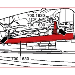 Outil de mesure de géométrie - VAG KS TOOLS 700.1630