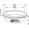 Outil de montage de joints à lèvres pour vilebrequin pour Scania KS TOOLS 455.0075