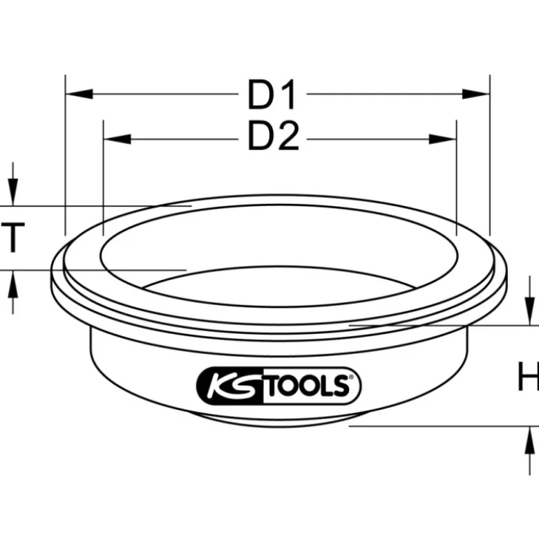 Outil de montage de joints à lèvres pour vilebrequin pour Scania KS TOOLS 455.0075
