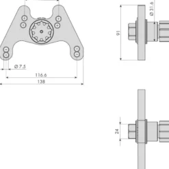 Outil de rotation volants moteurs renault/ volvo CLAS OM 0326