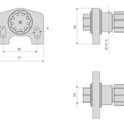 Outil de rotation volants moteurs volvo CLAS OM 0325