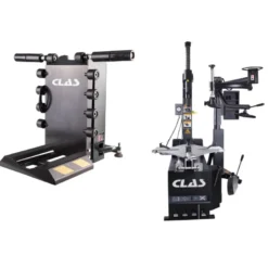 Pack démonte pneus automatique 10"-24" 2 vitesses 400V + Lève roue charge max. 70kg - CLAS DM 0501