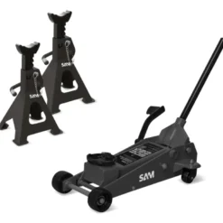 Pack Levage : Cric 3 Tonnes + Chandelles 3 Tonnes SAM Outillage - PACK-LEV1