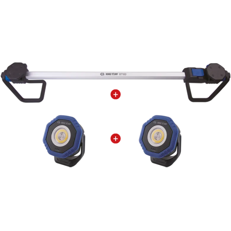 Pack 2 Mini Projecteur 9Ta44W + Support Pour Lampes 87163 King Tony - 9TA44AZ