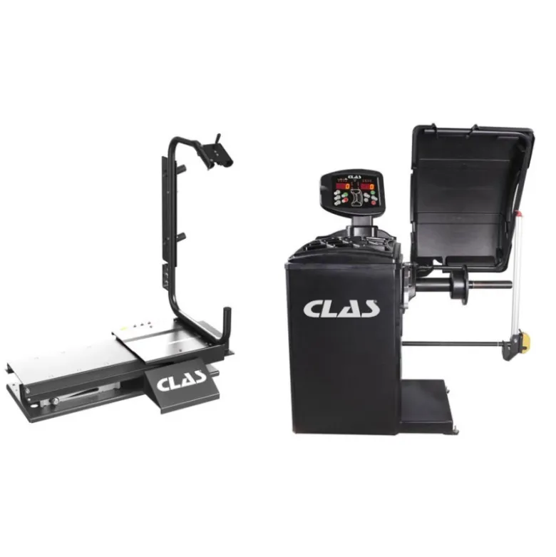 Pack équilibreuse à roues 28'' 3D automatique 230V EQ 2100 + Lève roue semi-automatique EQ 0000 - CLAS EQ 0021