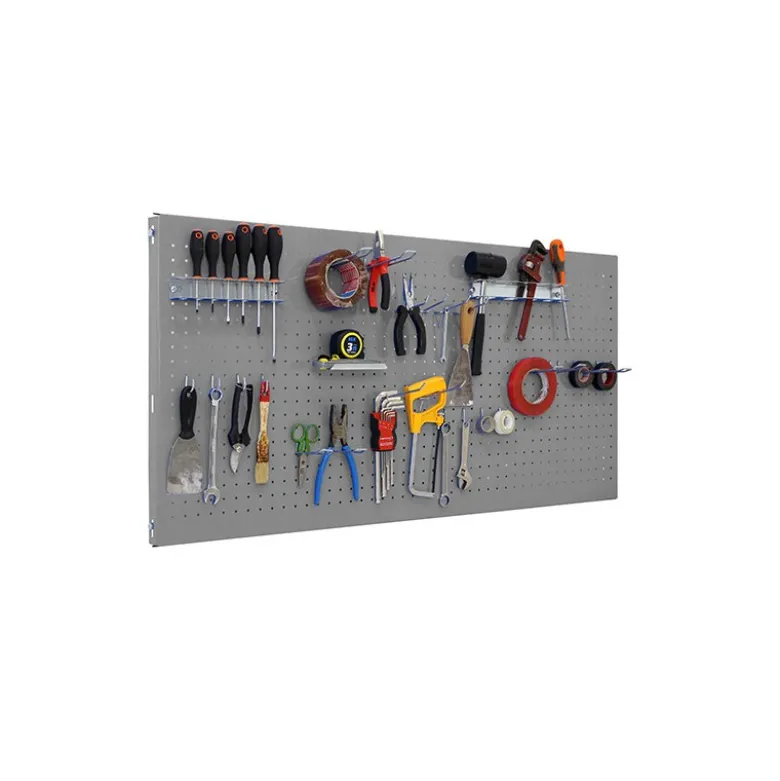 Panneau fond perforé + 22 crochets + 3 accessoires - SIMONWORK PANELCLICK - 1200x400x35 - SIMONRACK 8425437082368