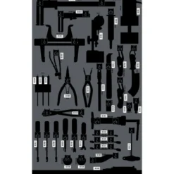 Panneau Freinage Vide Avec Serigraphie Et Crochets SAM Outillage - PAN-FRE-N